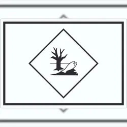 HB-Druck Aufkleber Kenn­zeichen Umwelt­gefähr­dend Symbol Fisch Wasser Baum A7 (74x105mm)