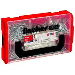 fischer Holzbauschrauben-Sortiment FixTainer PowerFast II PZ 3,5/4/5 x 16/30/35/40/50/60