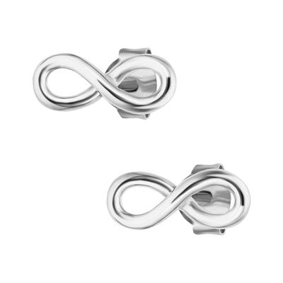 Paar Ohrstecker CAÏ "925/- Sterling Silber Unendlichkeit", weiß, Ohrringe, Damen, one-size, Silber 925 (Sterlingsilber)