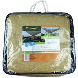 GreenYard Schattierungsnetz Sonnensegel mit luftdurchlässigem PE-Gewebe, ca. 5 x 5 x 5 m