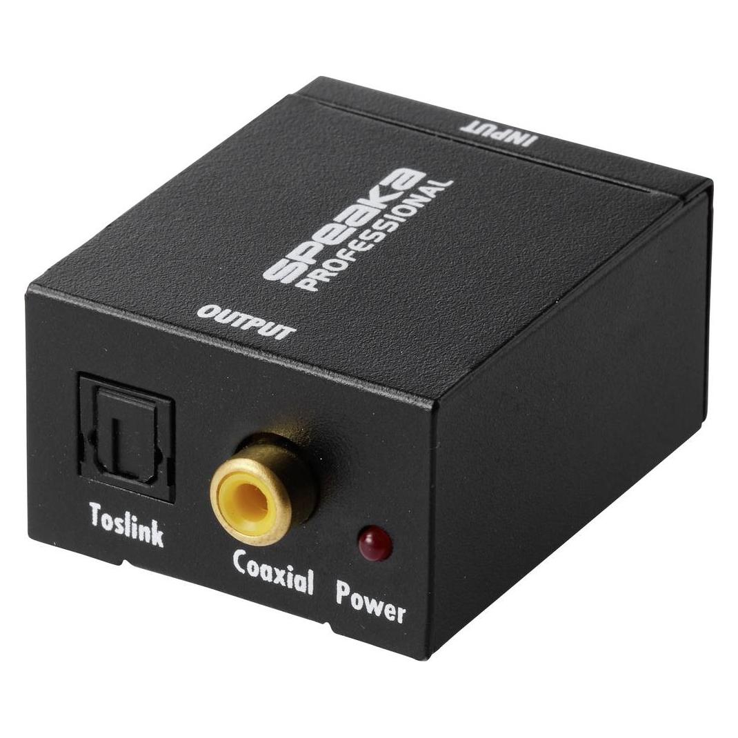 SpeaKa Professional AV Konverter SP-ATDAC-100 (Cinch - Toslink, Cinch-Digital) (Kamera Konverter) (SP-13904368)