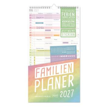 Häfft-Verlag GmbH Familienplaner 2027 Rainbow (11381-3)