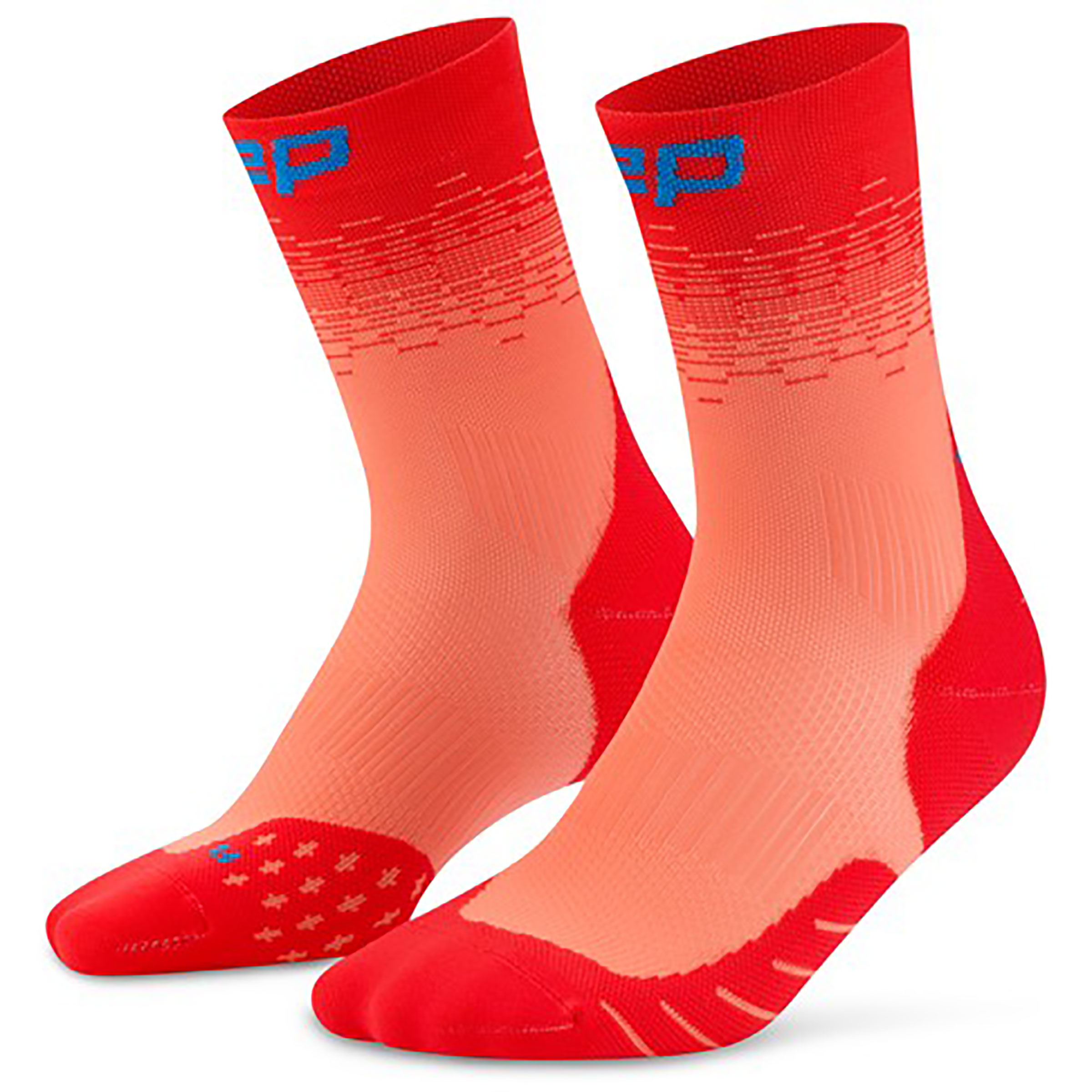CEP Run Edt. Fade Herren Laufsocken rot Größe 42 Laufen | Trailrunning Widerstandsfähig