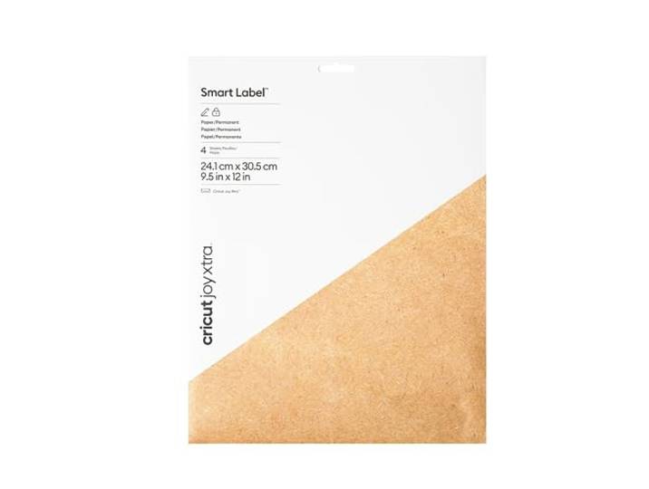 Cricut Joy Xtra™ Smart Label™ Papier – Permanent (4 ct), Kraft Bruin