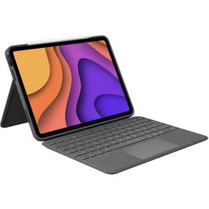 Logitech Tablet-Hülle Folio Touch, 920-009956, grau, für Apple iPad Air 4.-5.Generation, mit Tastatur