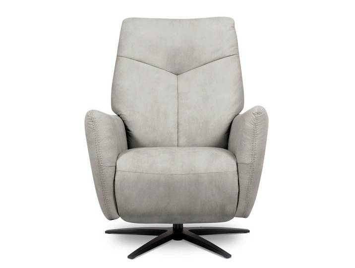 Livetastic Relaxsessel Cloud, Hellgrau, Metall, 76x107x88 cm, USB-Anschluss, USB-C-Anschluss, Sitzfläche 360° drehbar, Wohnzimmer, Sessel, Relaxsessel