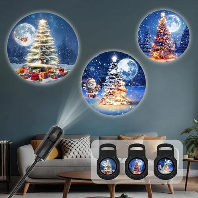 Uplift Essentials 360 Rotating Christmas Tree Projection Light With Multi Mode LED Effects 360 Rotating Christmas Tree Projection Light With Multi Mode LED Effects