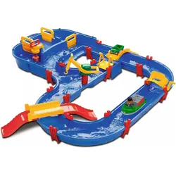 AquaPlay MegaBridge Wasserbahnset mit 3 Spielstationen und 49 Teilen