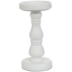 White Wood Candle Stands groß