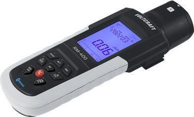 Voltcraft RM-400 Geiger-Müller-teller met akoestisch alarm en analyse software voor het detecteren van alfa, bèta, gamma en röntgenstraling