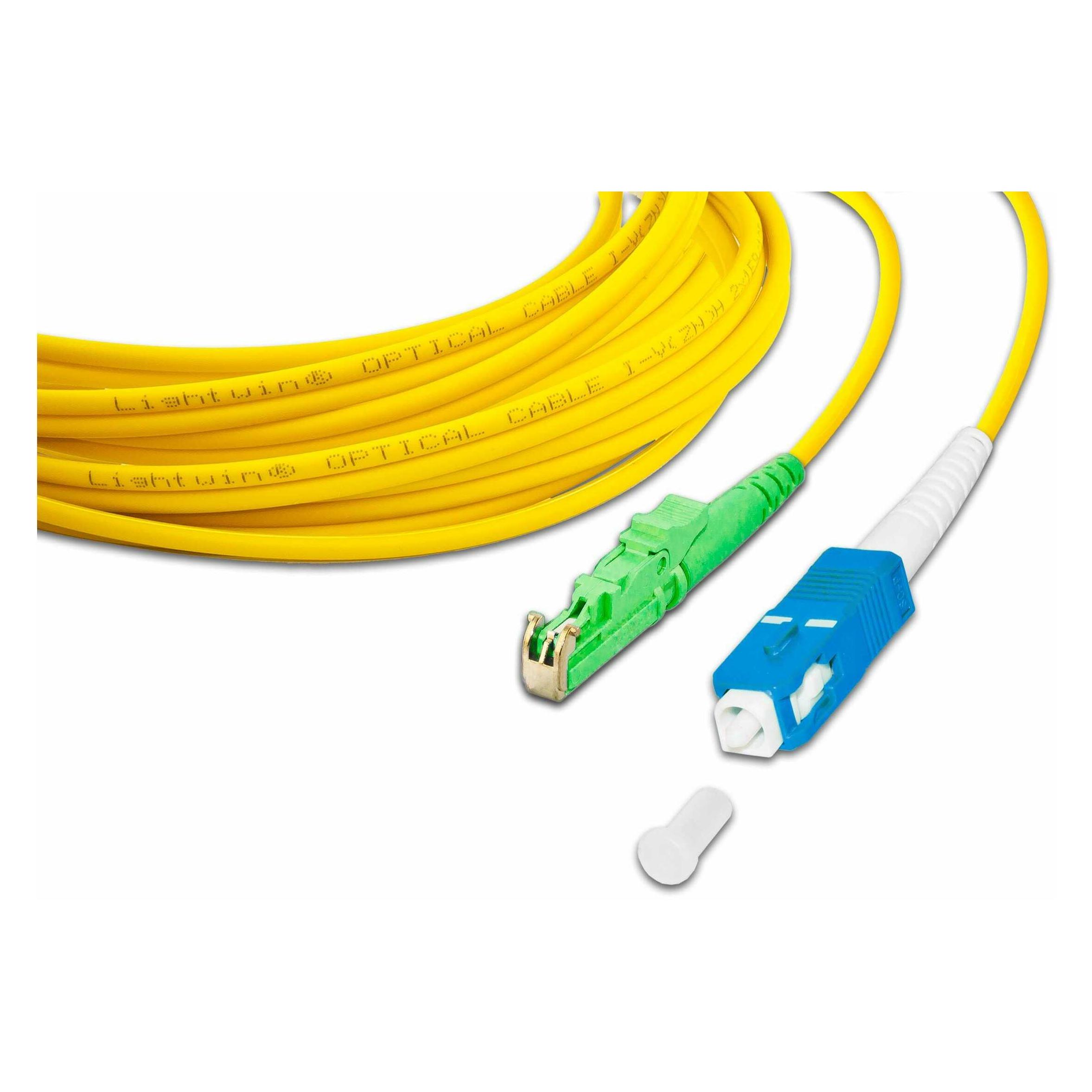 Lightwin LWL-Patchkabel LSH/APC-SC, Singlemode, Simplex, 10m (0.21 m) (LSP-09 LSHAPC-SC 10.0)