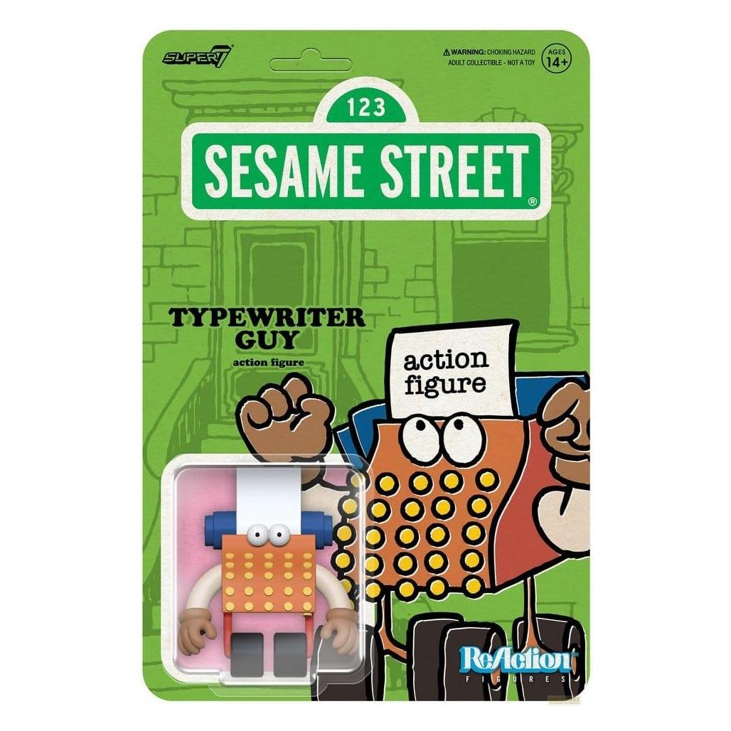 Super7 Sesamstrasse ReAction Actionfigur Wave 06 Typewriter Guy 10 cm (SUP7-RE-SEST-12501)