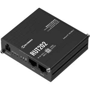 Teltonika WLAN-Router RUT202, RUT202AAAAA0, 4G LTE, bis 150 Mbit/s LTE, Wi-Fi 4, Digital-I/O, PoE-In, Dual-SIM