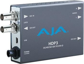 AJA HDP3, Aktiver Videokonverter, Grau, 1920 x 1080, -, 525i, 625i, 720p, 1080i, 1080p, BNC, 20 V