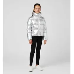 Save The Duck für Frauen/Mädchen. J32452G-ICED21 Dyla Jacke silber (12 Años), Lässig, Synthetisch, Polyester, Langarm, Kinderbekleidung