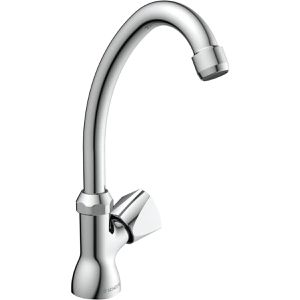 Schütte Waschtischarmatur Carneo Standventil 37970, verchromt, 24 cm hoch, schwenkbar, aus Messing