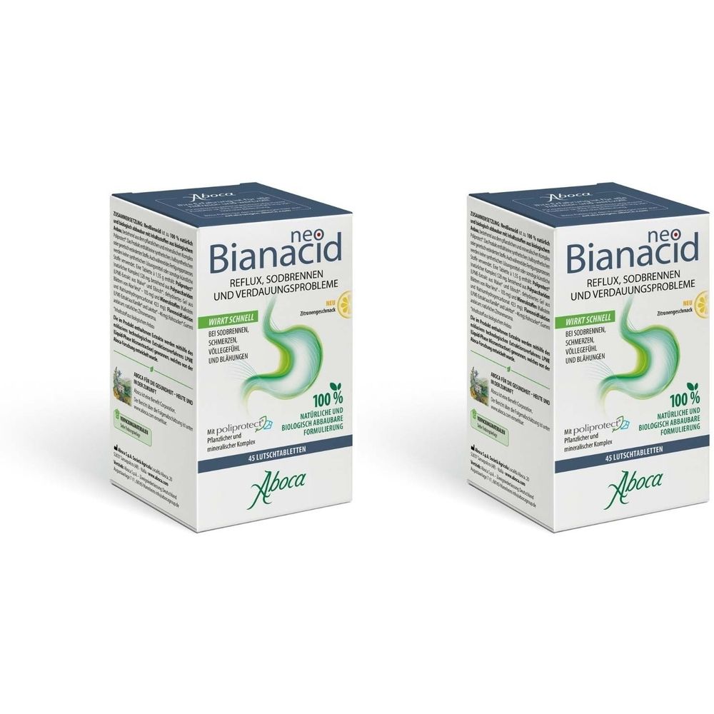 NEO Bianacid Lutschtabletten Zitronengeschmack 2x 2x45 St