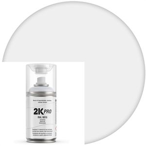2K-PRO Sprühfarbe 2-Komponenten Sprühlack, 250ml, weiß, matt