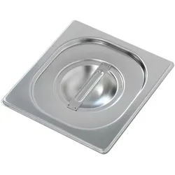 Bartscher GN-Behälter Zubehör Deckel für 1/6 GN silber, 17.6x2x16.2 cm