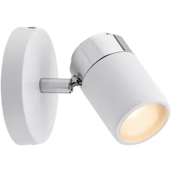 Paulmann 66710 Spotlight Zyli IP44 GU10 230V max. 10W dimmbar Weiß/Chrom
