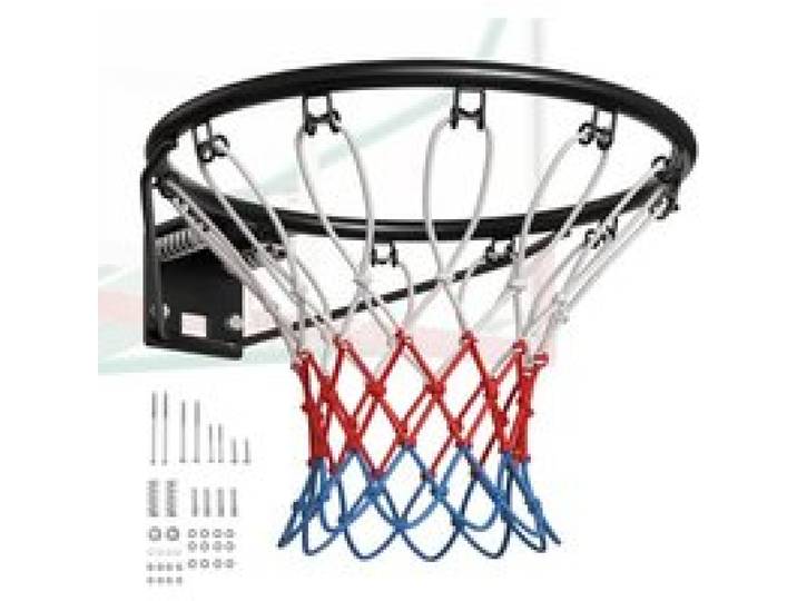 VEVOR Panier de Basket Diamètre Extérieur 485 mm Cerceau de Basket-ball en Acier au Carbone avec Filet But de Basket-ball Mural Pièce de Remplacement pour Entraînement Basket-ball Extérieur Intérieur