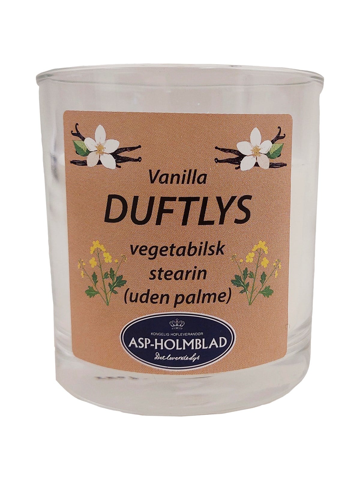 Asp-Holmblad Pflanzliches Stearin Vanilleduftkerze