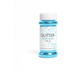Glitzer hellblau 100g in Dose basteln Party Deko