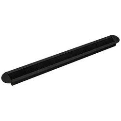TecLines, Kabelschutz + Kabelführung, TKB003 Tisch Kabeldurchlass abgerundet mit Bürstendichtung, schwarz (Kabeldurchlass)