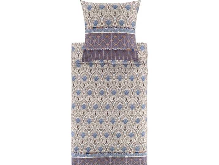 Bassetti Kuschelkissenbezug Nairobi Feinsatin braun-blau Größe 40x40 cm