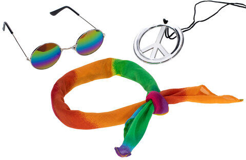 Set "Hippie-Rainbow", 3-teilig