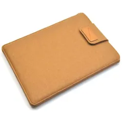 König Design Universal Filz Notebook Tablet Sleeve 11 - 15 Zoll Tasche Hülle Laptop Case Etui (15"), Notebooktasche, Beige