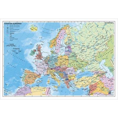 Staaten Europas, Karte von Heinrich Stiefel, Stiefel Eurocart, 978-3-929627-43-5