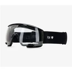 Fox, Unisex, Sportbrille, Goggle 24 Purevue Glass Black/Woods (Black, Black/Woods, Schwarz/Rot, Schwarz), Mehrfarbig, Rot, Schwarz