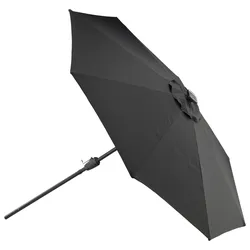 Sonnenschirm Sabal m. LED ca. 270x241 cm Schwarz Solar