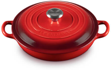 Le Creuset Signature Cerise Cast Iron 22cm Shallow Casserole