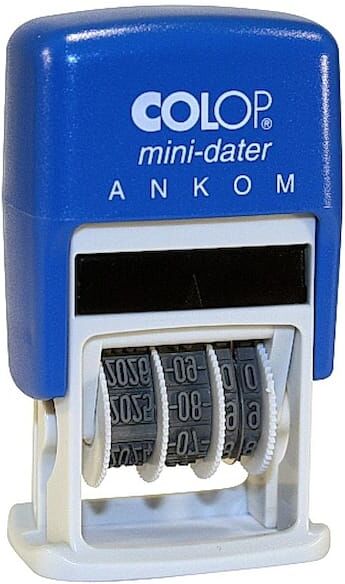 StÃ¤mpel Colop 160 Datum + Ankom, 25x13mm