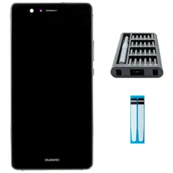Huawei P9 lite Display schwarz (mit Rahmen) - Premium-Set