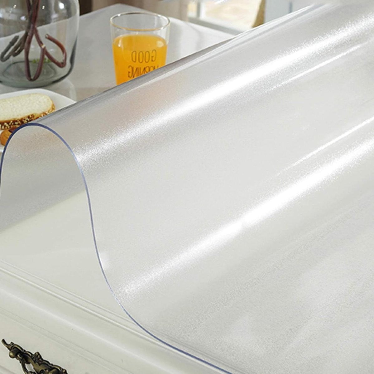 Transparante tafelhoes beschermer voor je tafel, bubbelvrij watermerk, B/D: 40 x 50 cm