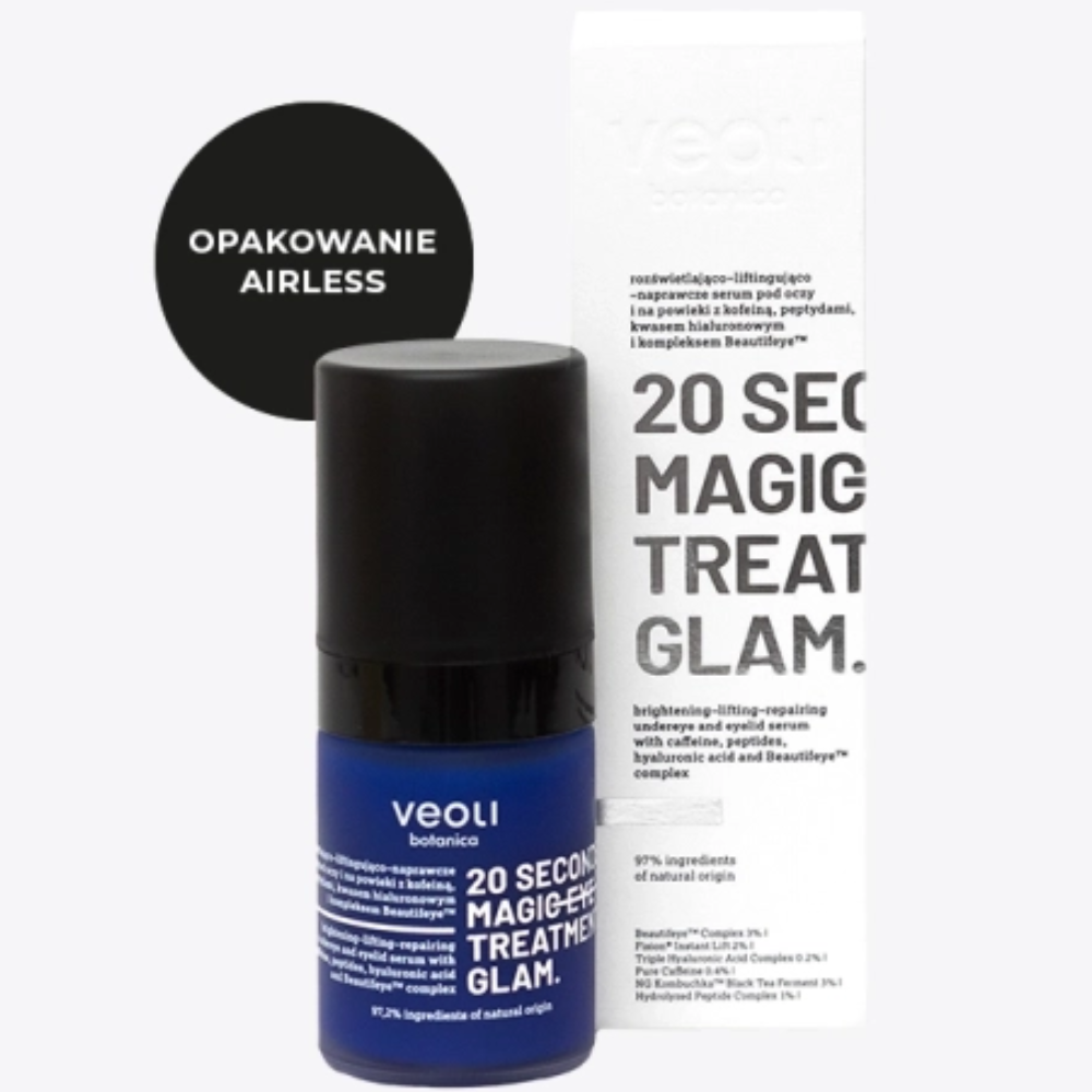 Veoli Botanica 20 Seconds Magic Eye Treatment Glam Serum Airless 15mL