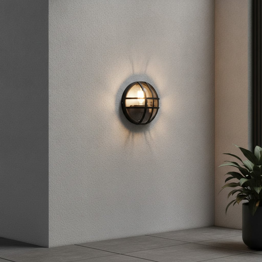 Lyora Ronde wandlamp Amel klassiek antraciet