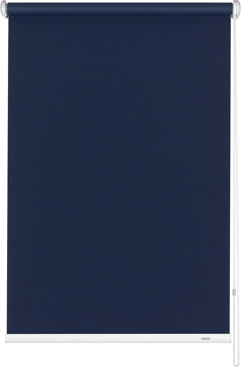 Verduisterend Rolgordijn met Zijgeleiding Donkerblauw 62x180 cm