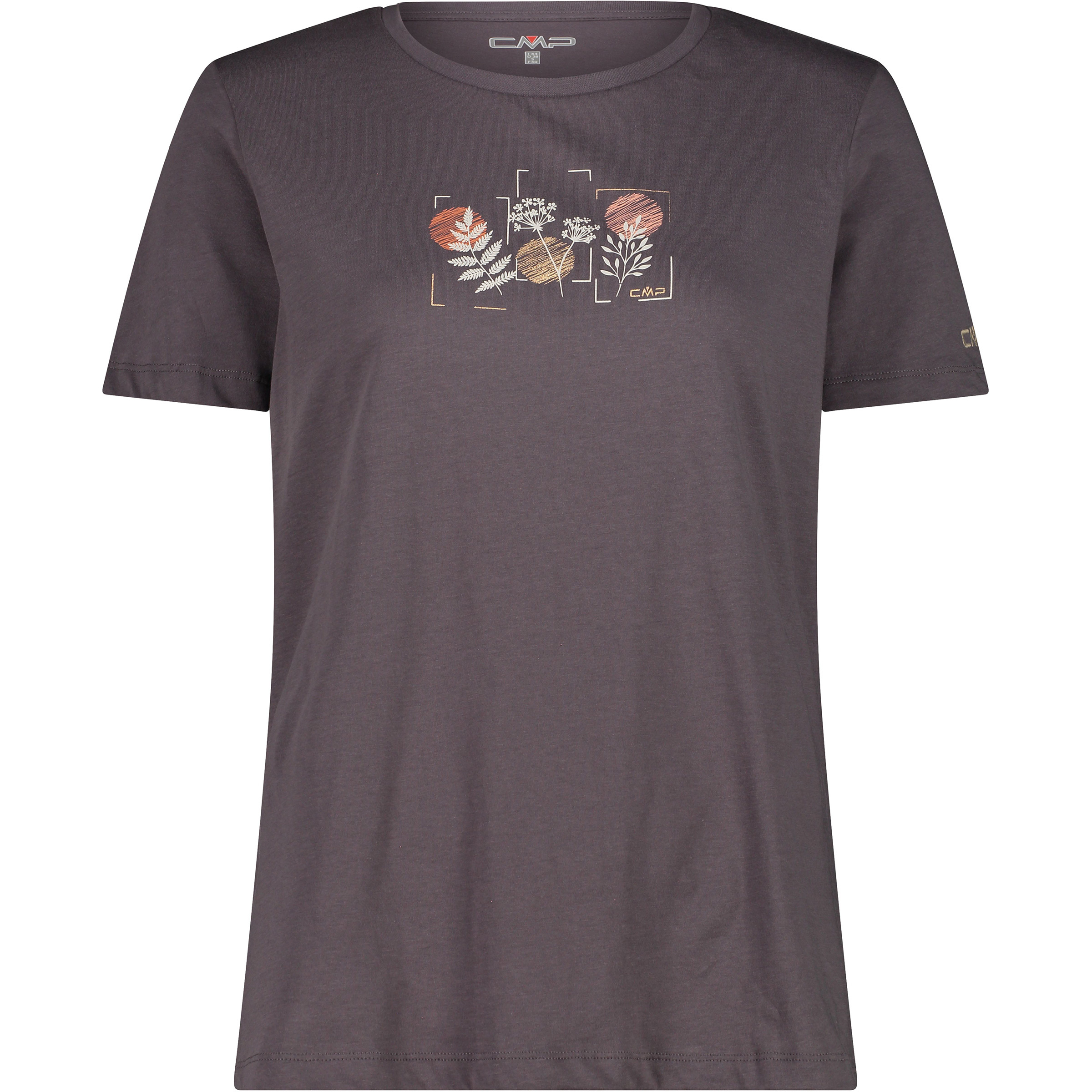 CMP Damen T-Shirts grau Größe XS Lifestyle Hautfreundlich