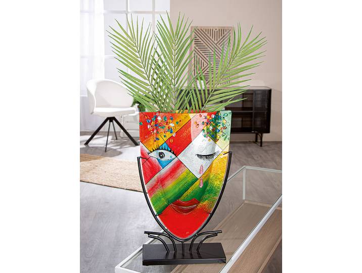 Vase visage Dreaming 30 x 49 x 10cm Orange
