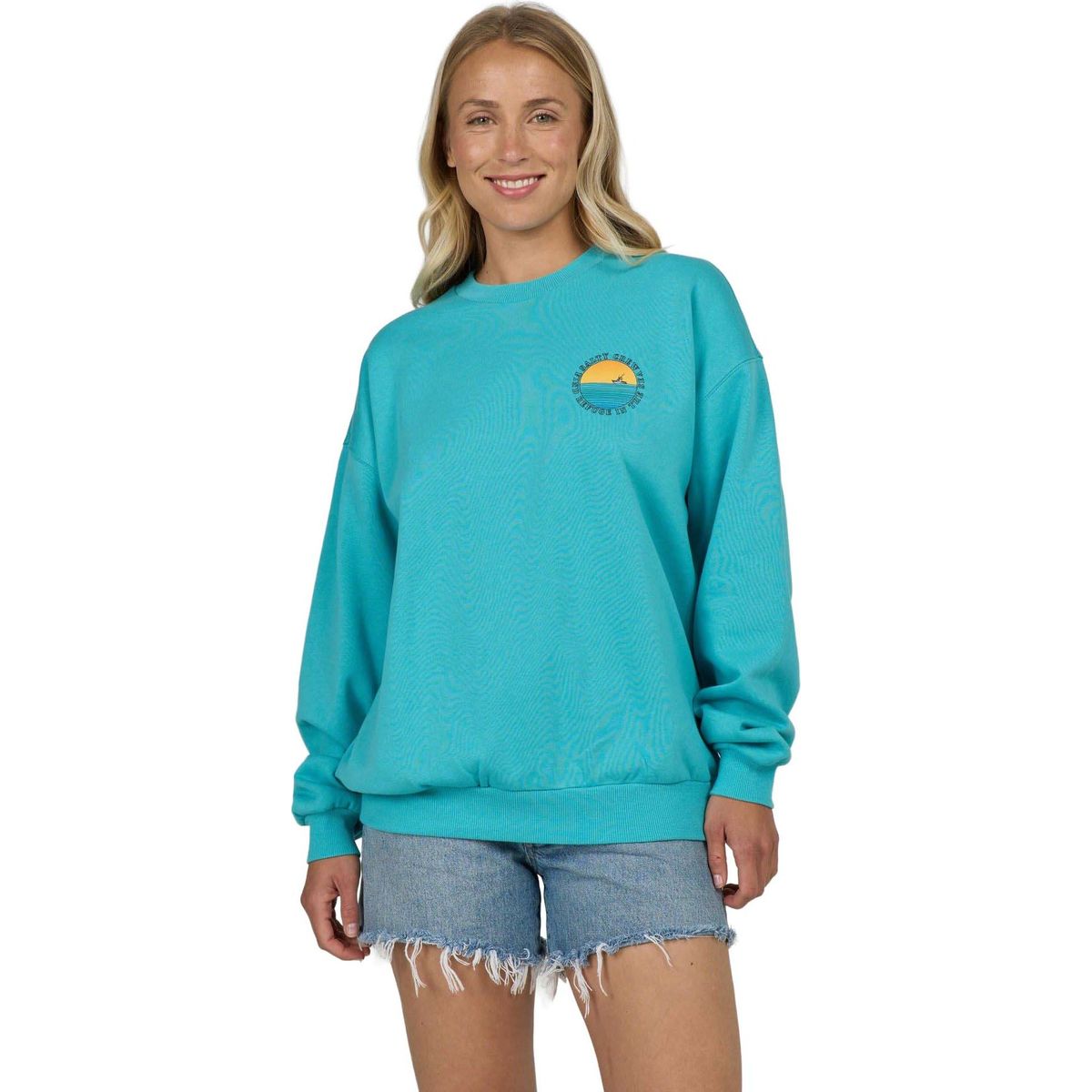 Salty Crew Sunset Crew turquoise (TURQ) L 20335472W-TURQ-L