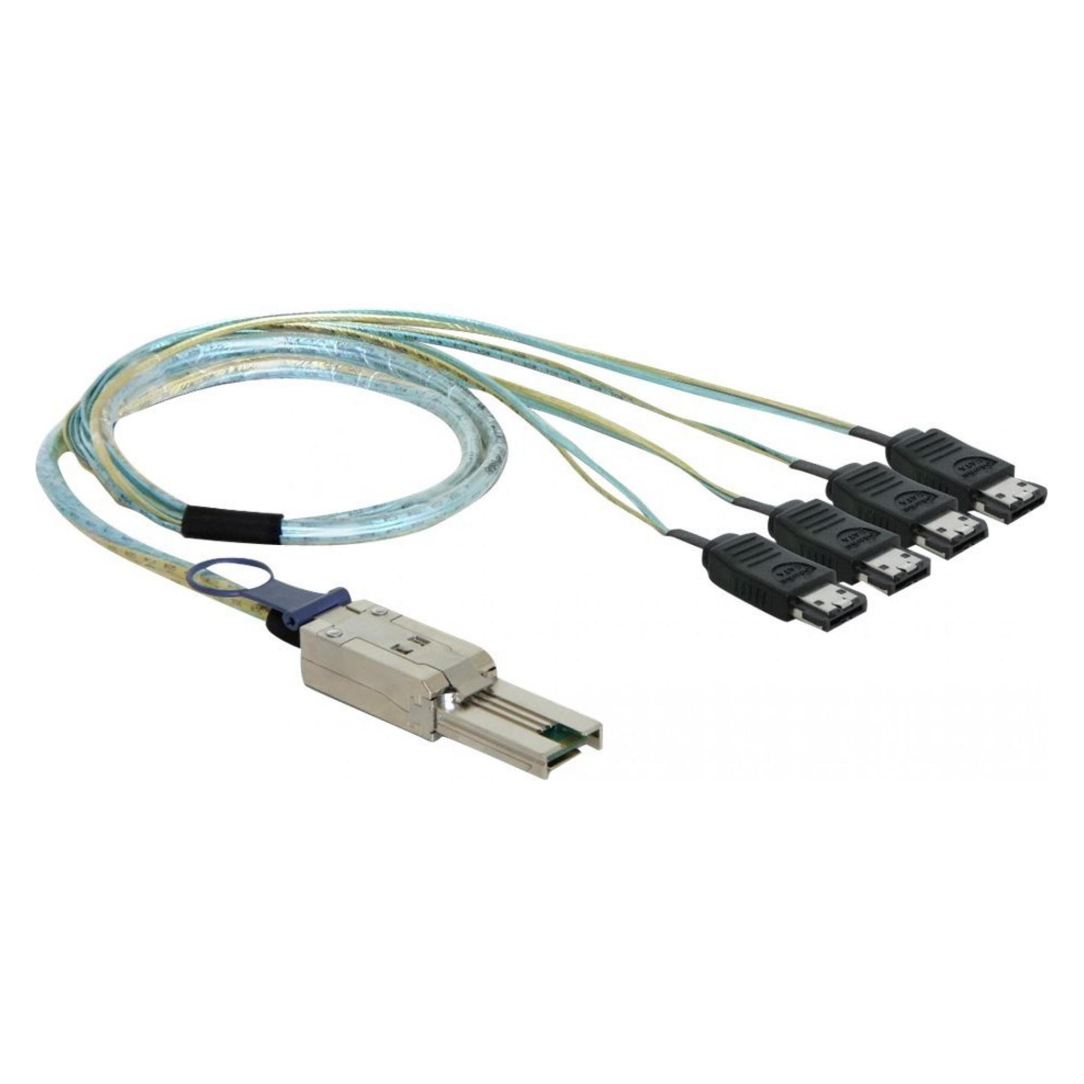 Delock 83064, mini SAS 26 Pin zu 4 x eSATA (100 cm, eSATA, SAS) (83064)