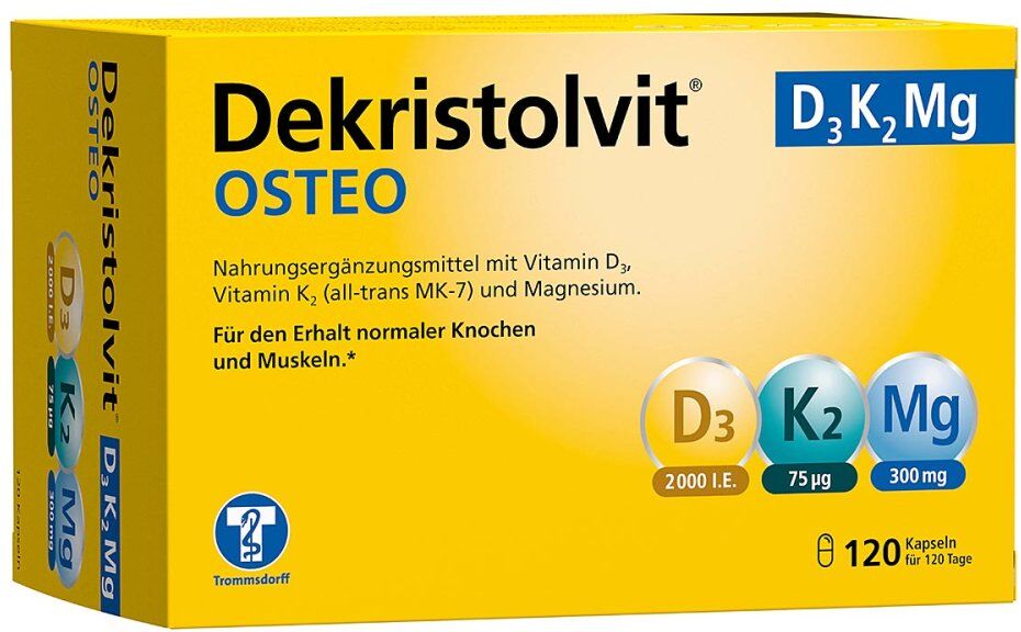 Dekristolvit OSTEO D3K2Mg Kapseln