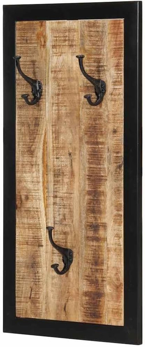Wandkapstok Orde Scheppen van massief mangohout in bruin, B/D/H: 80 x 40 cm