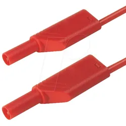 MLS WS 25 1 RT - Messleitung, 1,0 mm2, 0,25 m, rot, gesichert, stapelbar