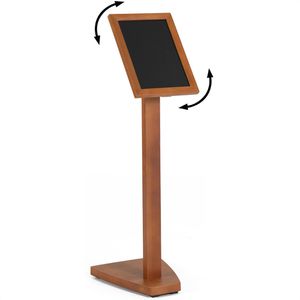 Update-Displays Infoständer aus Holz, braun, A3, 100 cm Höhe, Hoch- oder Querformat