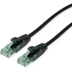 ROLINE RECYCLED MATERIAL ROLINE RM Patchkabel Cat.6A UTP, schwarz, 2 m